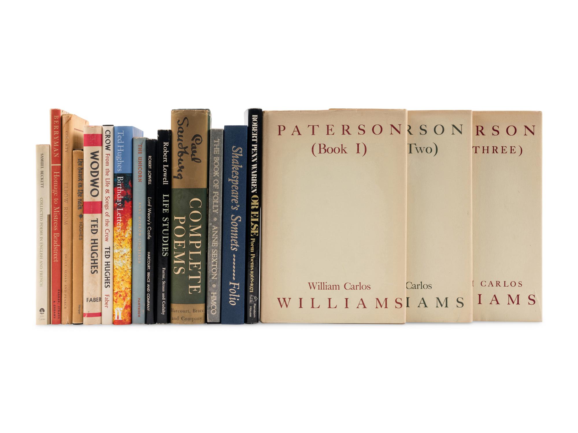 [POETRY]. A group of 18 works, MOST FIRST EDITIONS, SEVERAL SIGNED, comprising: