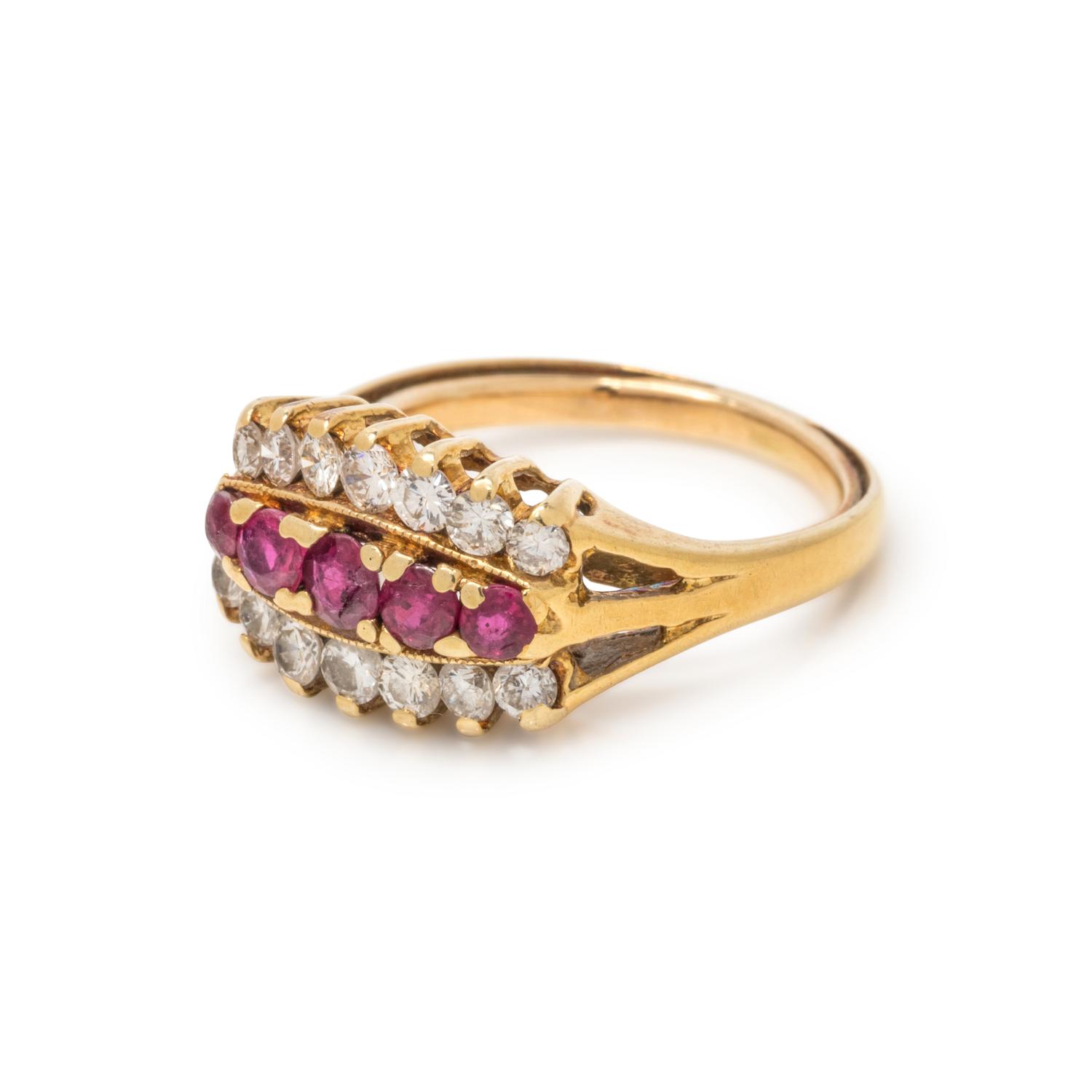 RUBY AND DIAMOND RING