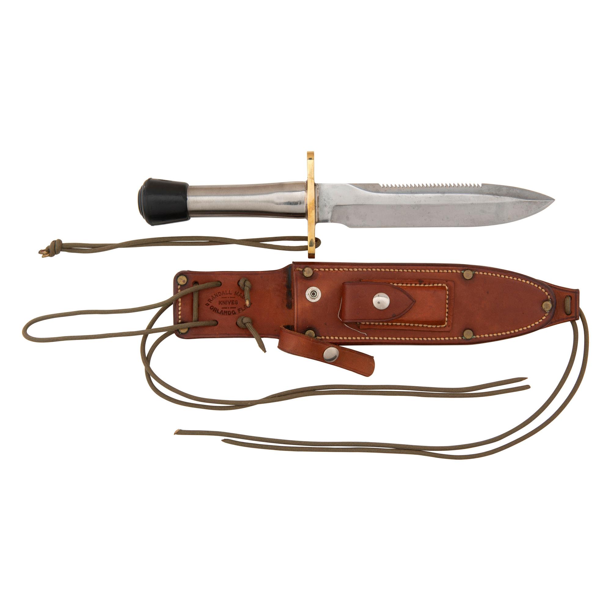 Randall Crutch Tip Model 18 Fighting Knife with Sheath