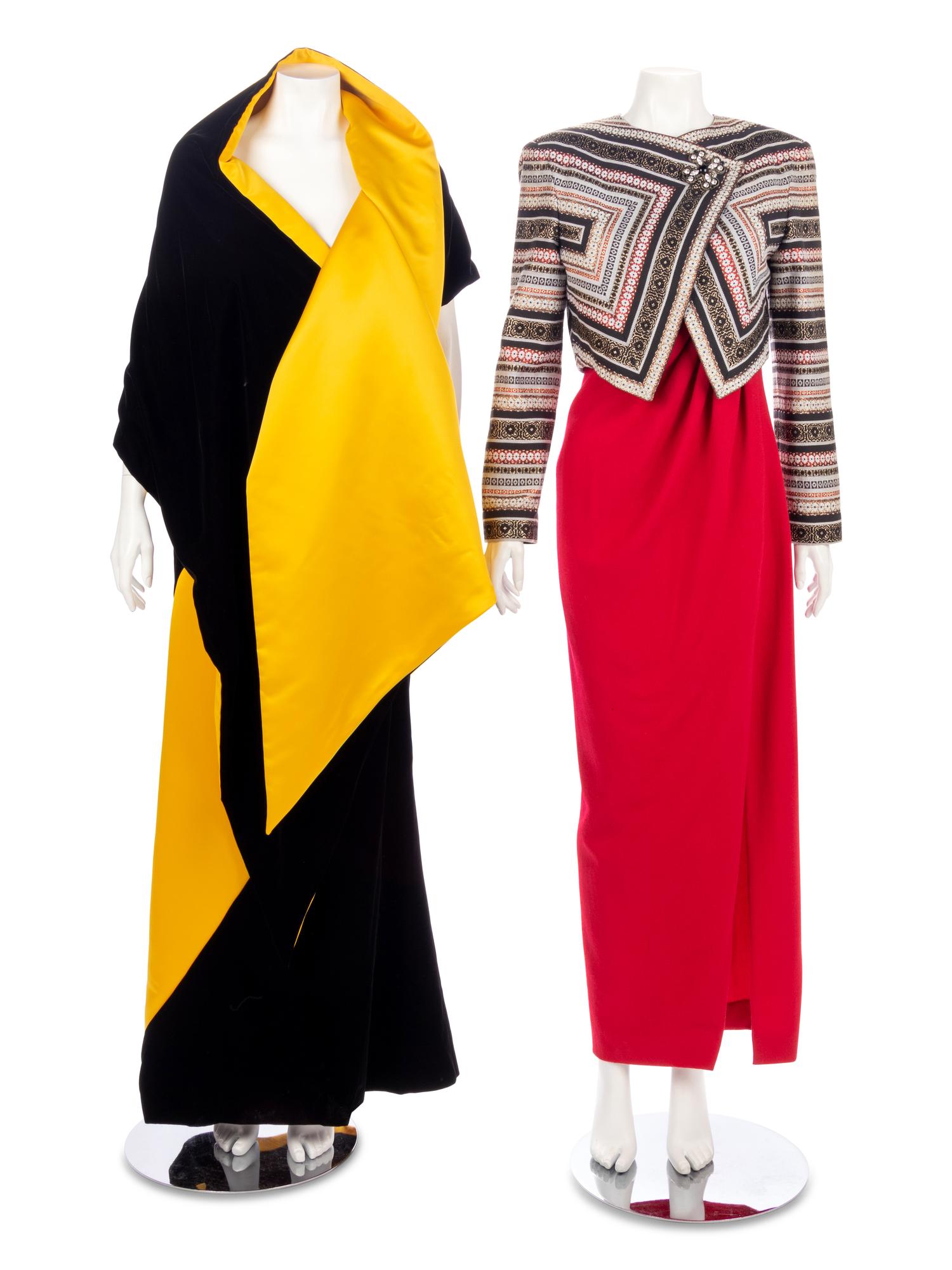 Two Bob Mackie Vintage Dresses, 1980-90s