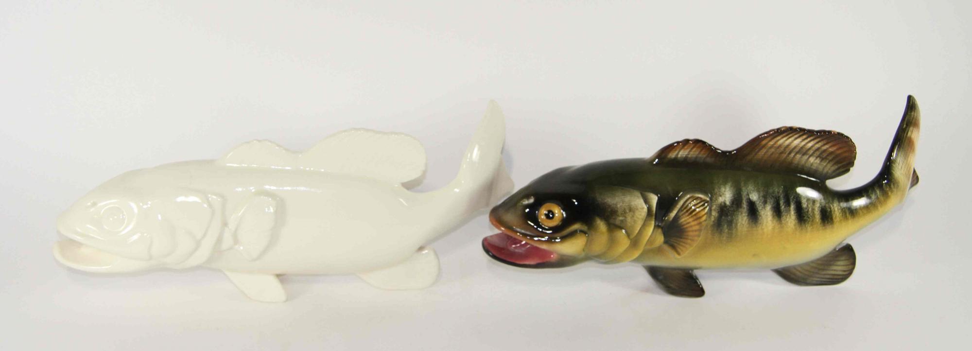 Two Haeger Pottery Figures Width 18 1/2 inches. — ATTRIBUTED TO ERIC OLSEN