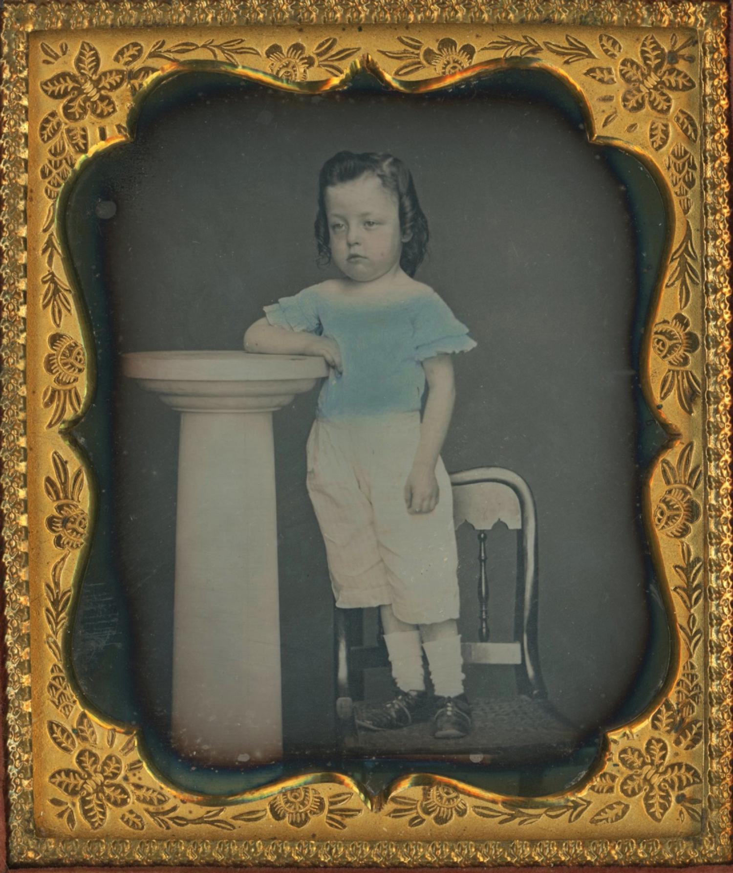 [Daguerreotype] Blue Tinted Boy
