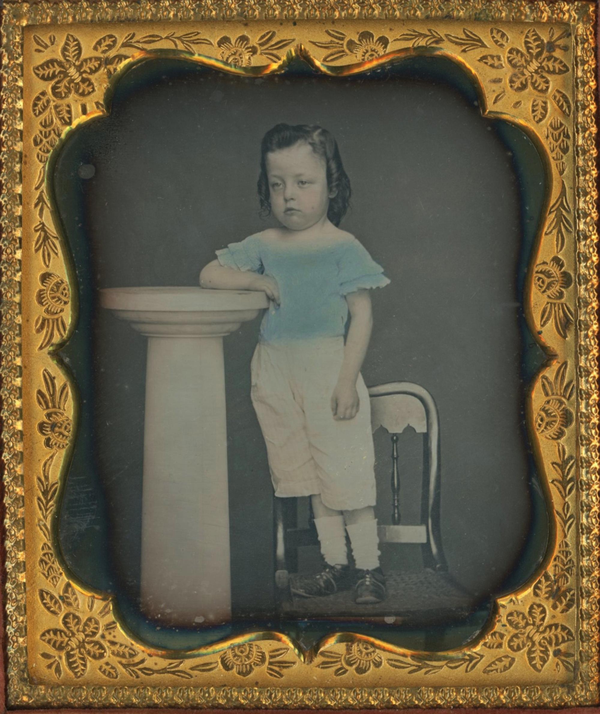 [Daguerreotype] Blue Tinted Boy