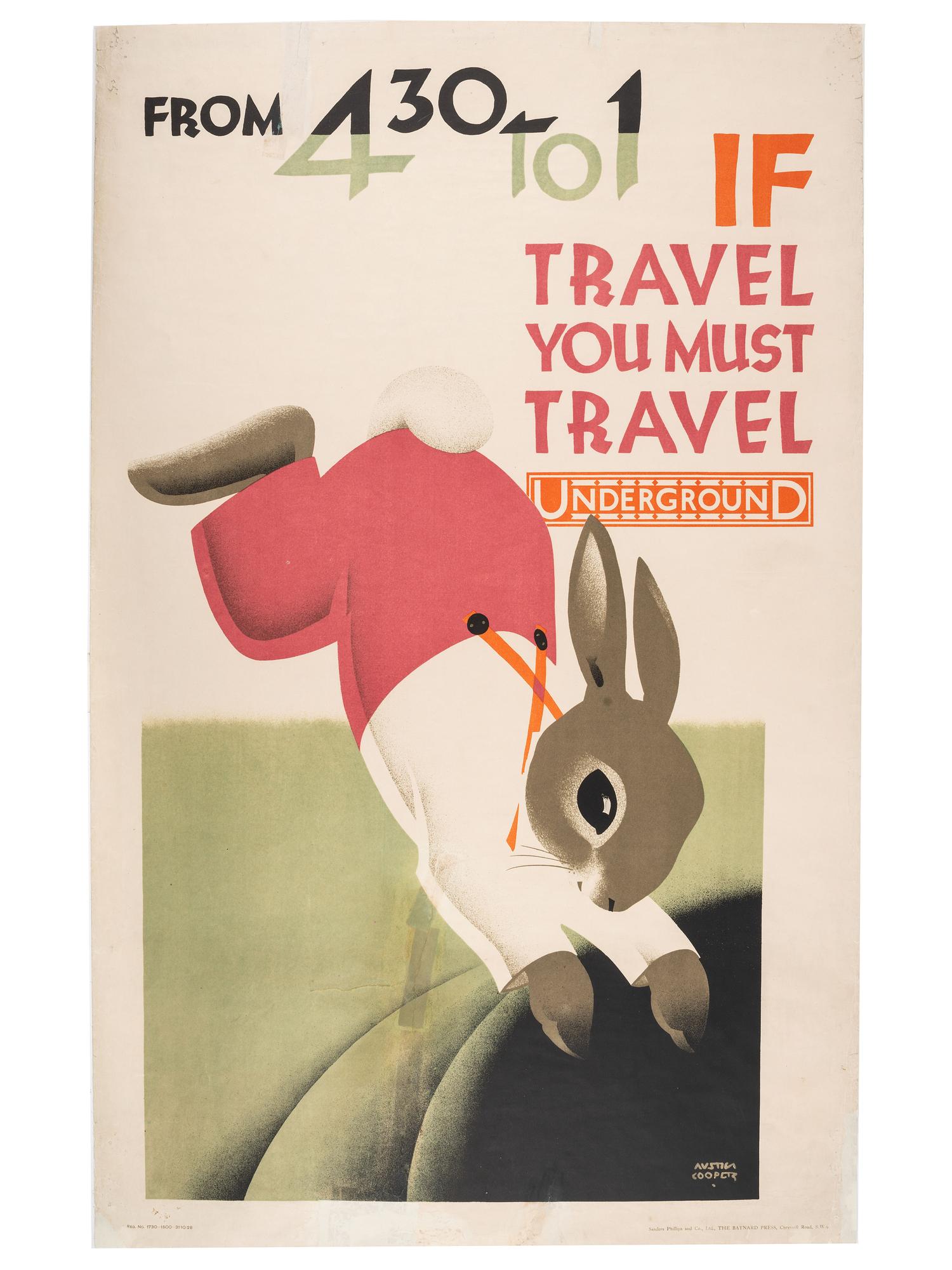 Eight London Underground and Other Travel Posters