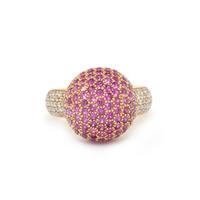 PINK SAPPHIRE AND DIAMOND RING