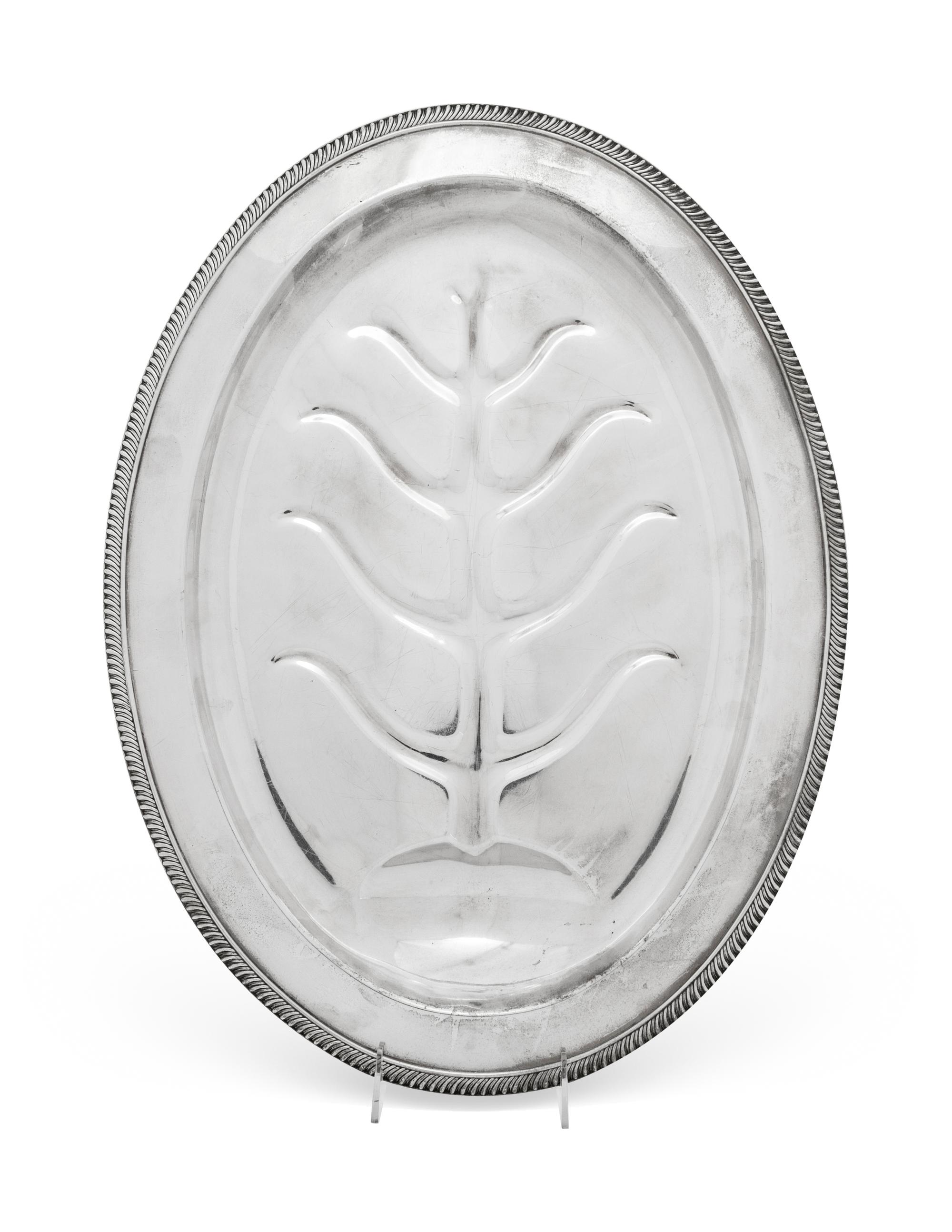 An American Silver Well-and-Tree Platter