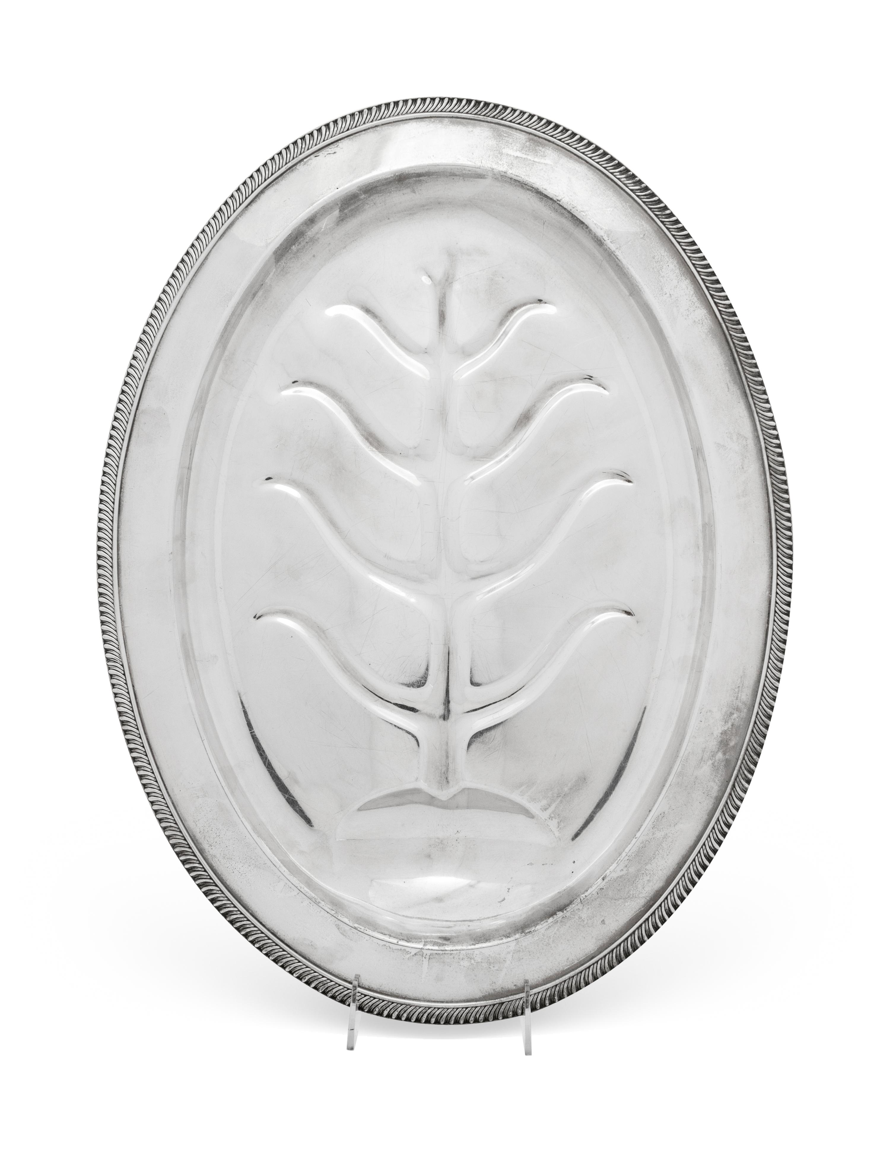 An American Silver Well-and-Tree Platter