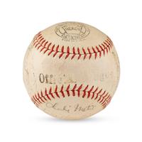 A 1944 Philadelphia Athletics Team Signed Autograph Baseball Featuring Connie Mack (Beckett Authentication Services Letter of Authenticity)