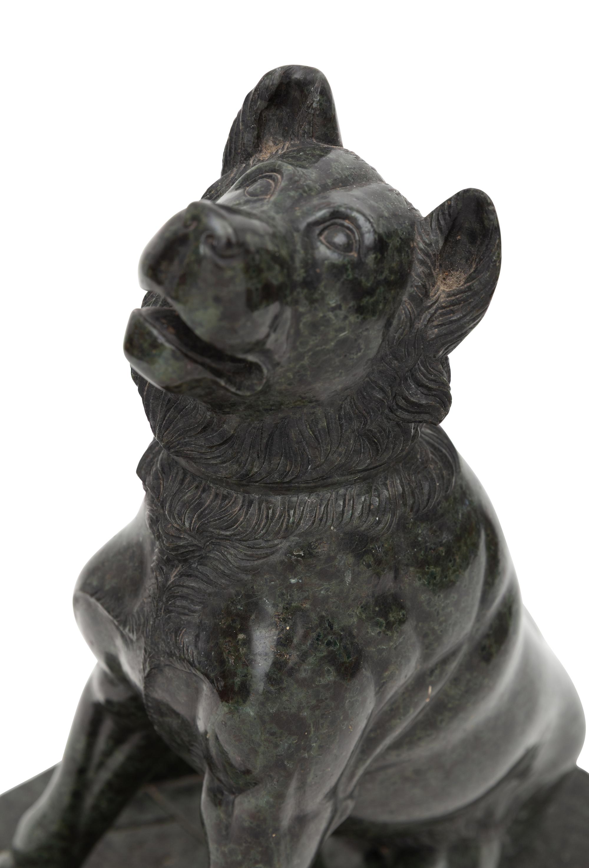 A Grand Tour Marble Sculpture After The Dog of Alcibiades