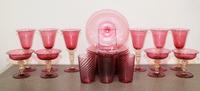 A Murano Glass Stemware Service