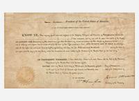 [Presidential] Monroe, James: Partially-Printed Document, signed