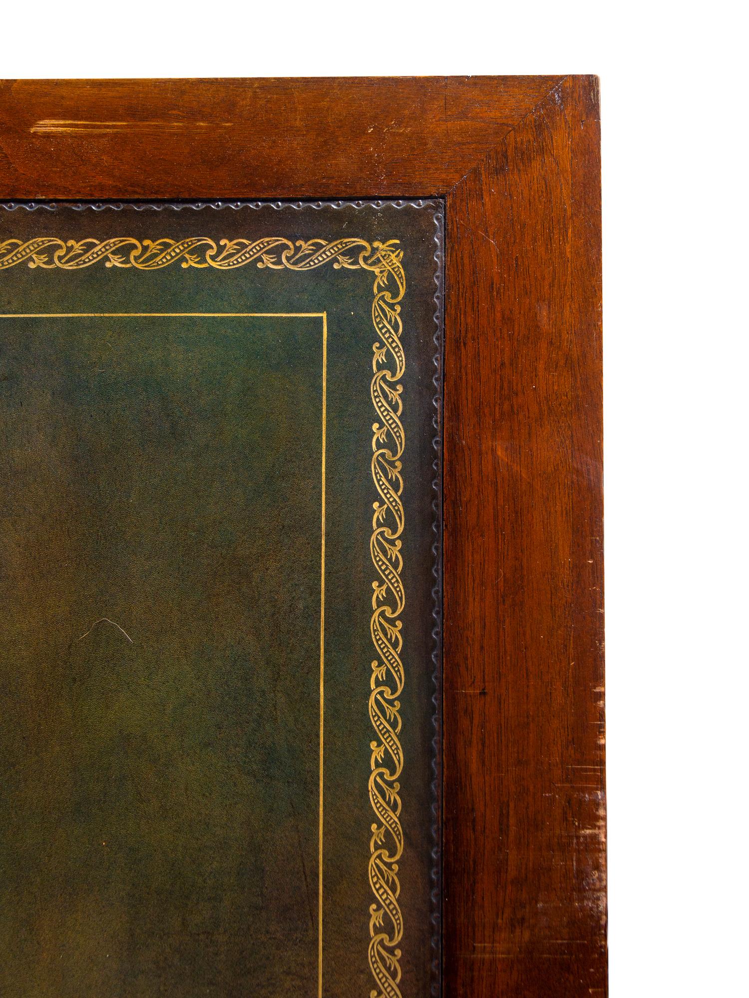 A Regency Style Mahogany Pedestal Desk