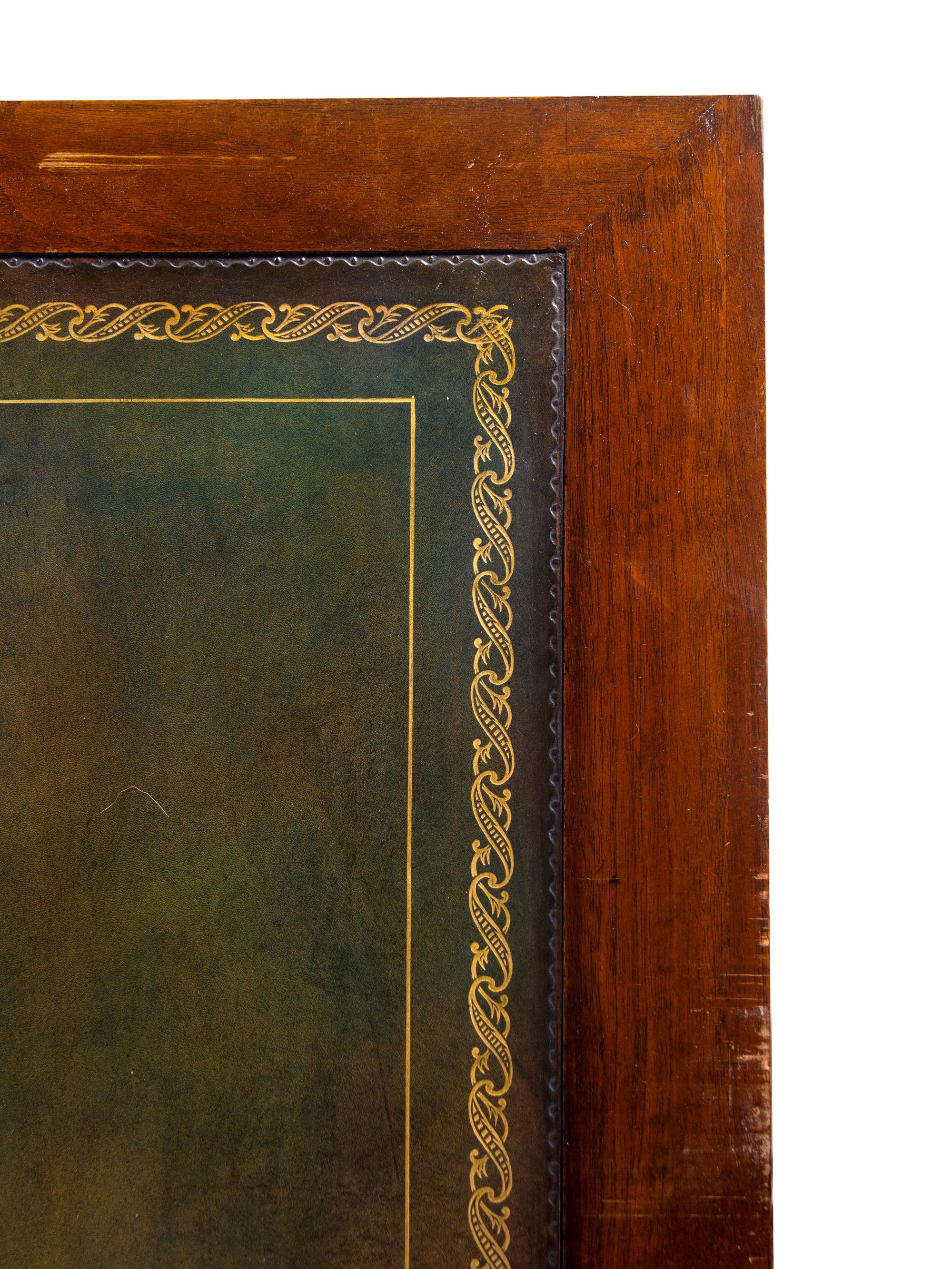A Regency Style Mahogany Pedestal Desk