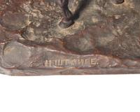 After Evgeni Alexandrovich Lanceray (Russian, 1848-1886), A Bronze Sculpture of a Soldier on Horseback