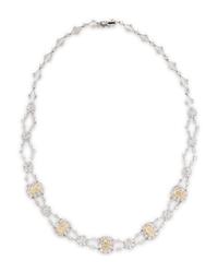 YELLOW DIAMOND AND DIAMOND NECKLACE