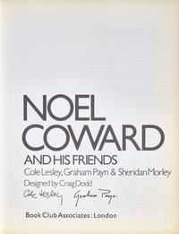 [COWARD, Noel (1899-1973)]. A group of 3 items from the collection of Coward's biographer, Cole Lesley, comprising: