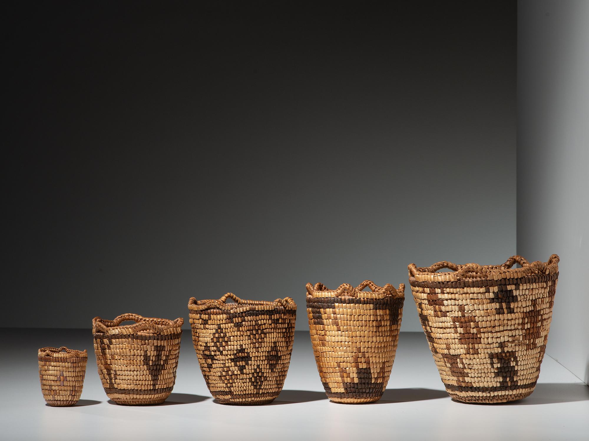 Graduated Klickitat Baskets, Series of Five