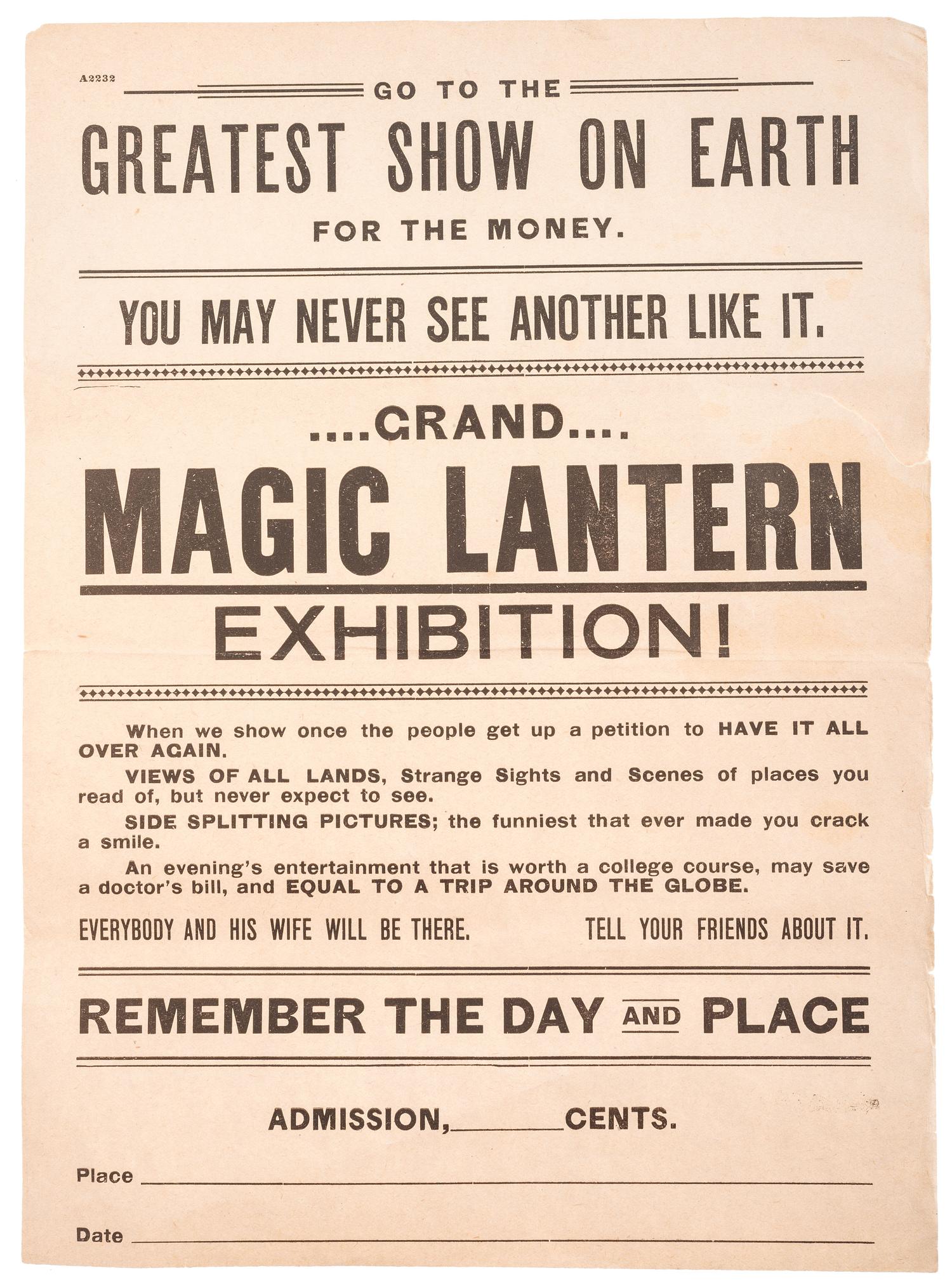 [EARLY PHOTOGRAPHY - MAGIC LANTERN]. A French magic lantern by H. Coulon, with accessories.