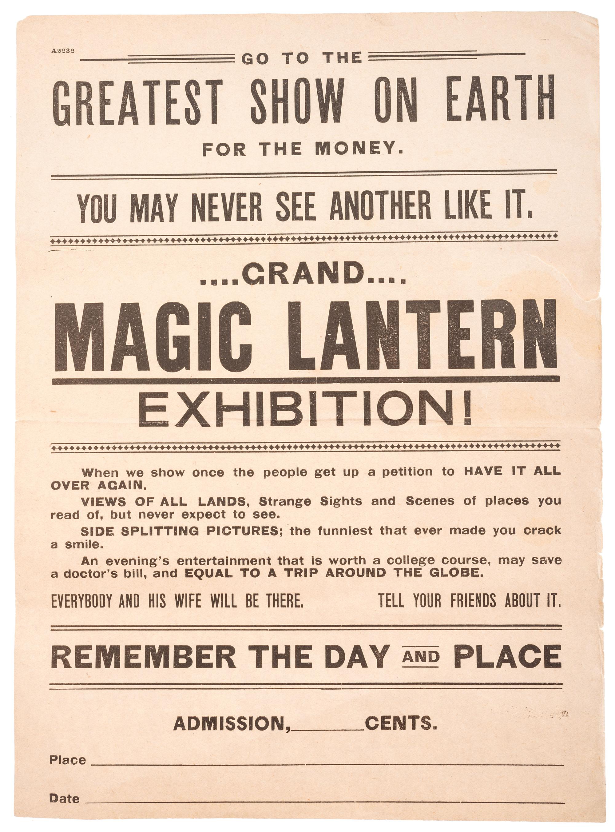 [EARLY PHOTOGRAPHY - MAGIC LANTERN]. A French magic lantern by H. Coulon, with accessories.
