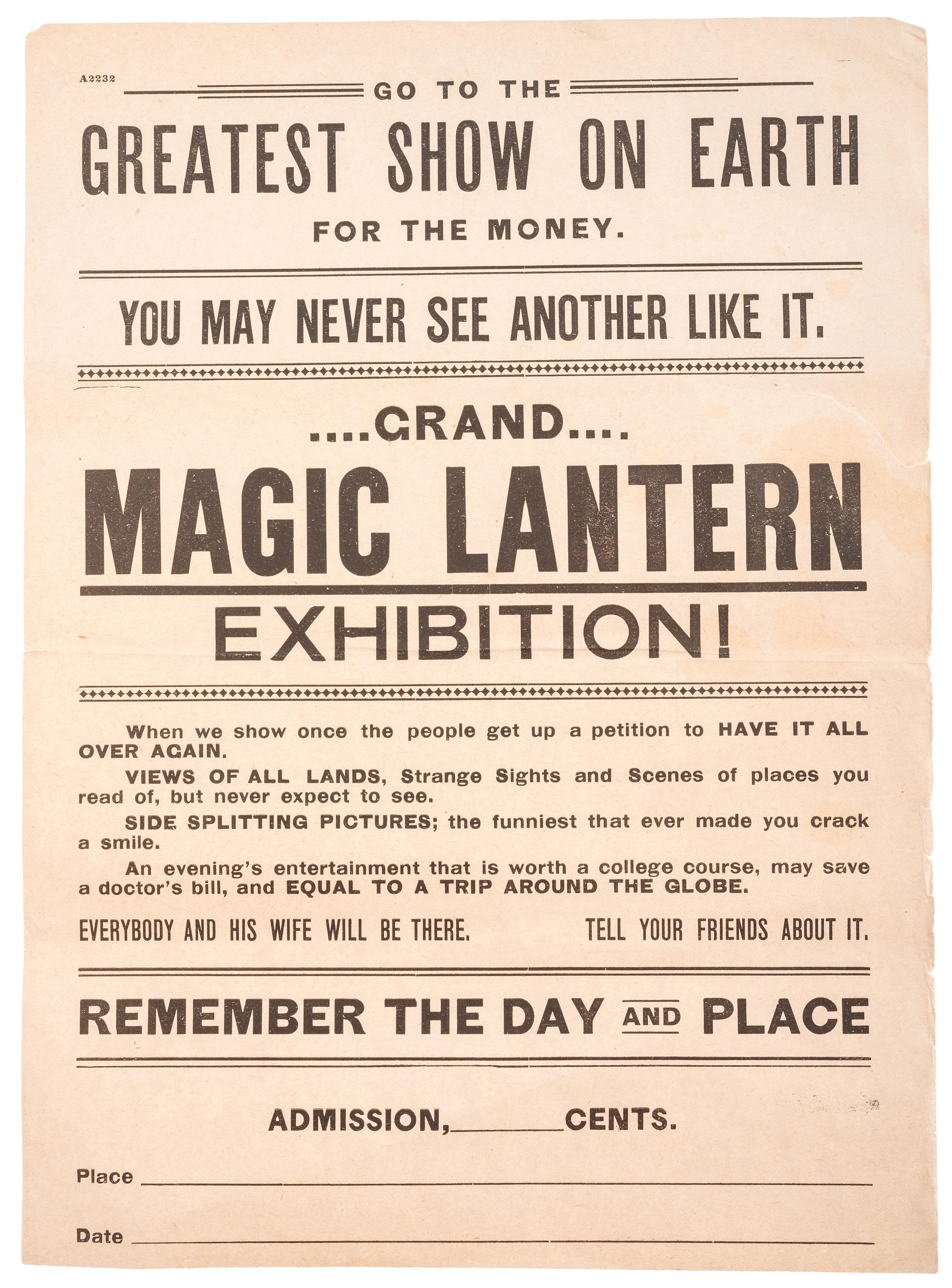 [EARLY PHOTOGRAPHY - MAGIC LANTERN]. A French magic lantern by H. Coulon, with accessories.