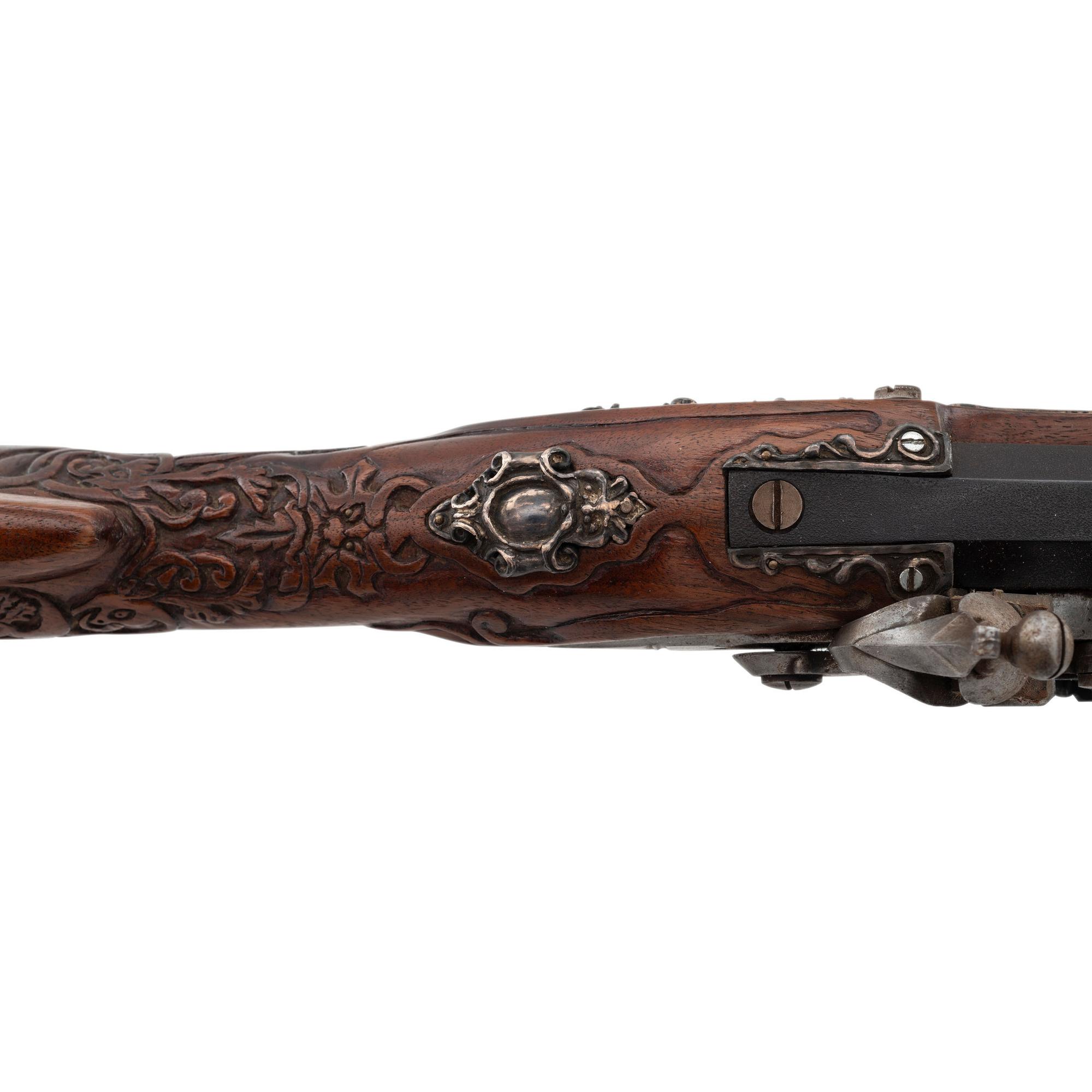 Contemporary Flintlock Viennese Style Jaeger by John B. Derrick (American, b.1936)