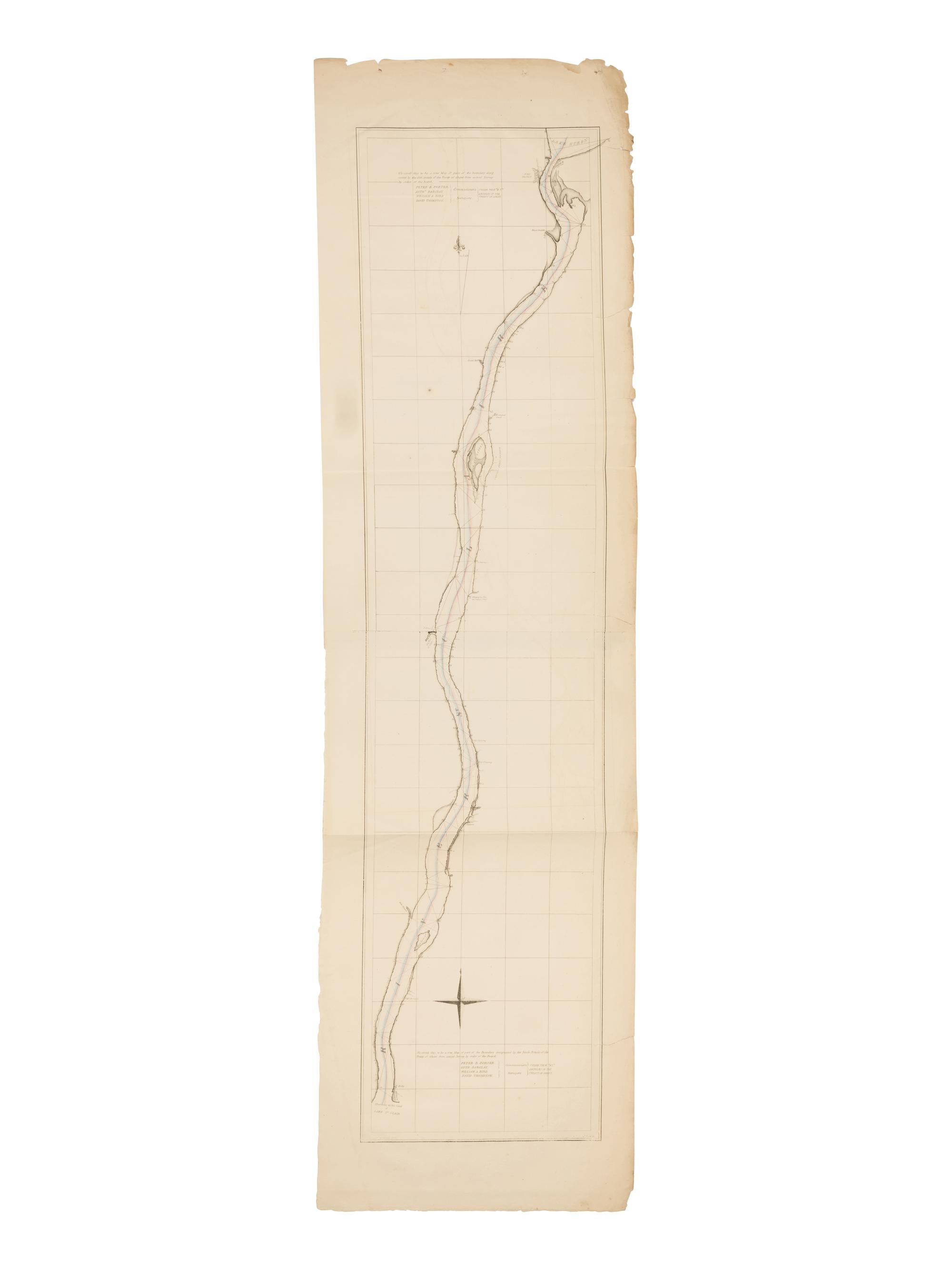 [U.S. DEPT. OF STATE] – Letter from the Secretary of State, Transmitting, pursuant to a resolution of the House of Representatives, of the nineteenth ultimo, a Copy of the Maps and Report of the Commissioners under the Treaty of Ghent, for Ascertaining the Northern and Northwestern Boundary between the United States and Great Britain. Washington, D.C.: Gales & Seaton, 18 March 1828.