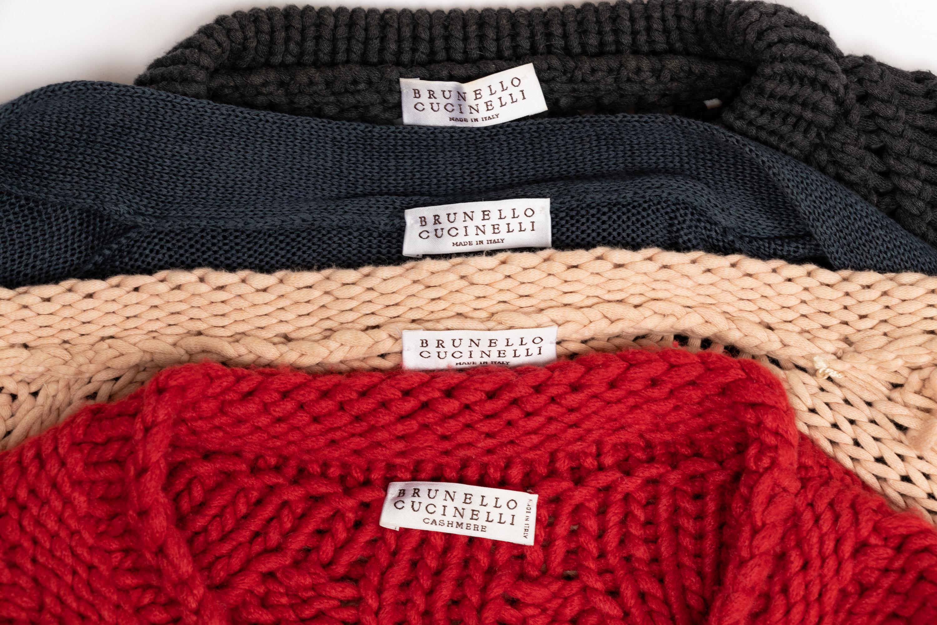 Four Brunello Cucinelli Knit Tops