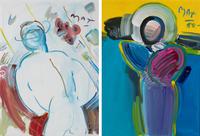 Dega in Derby, 1988 and Dega 101, 1988 (two works)