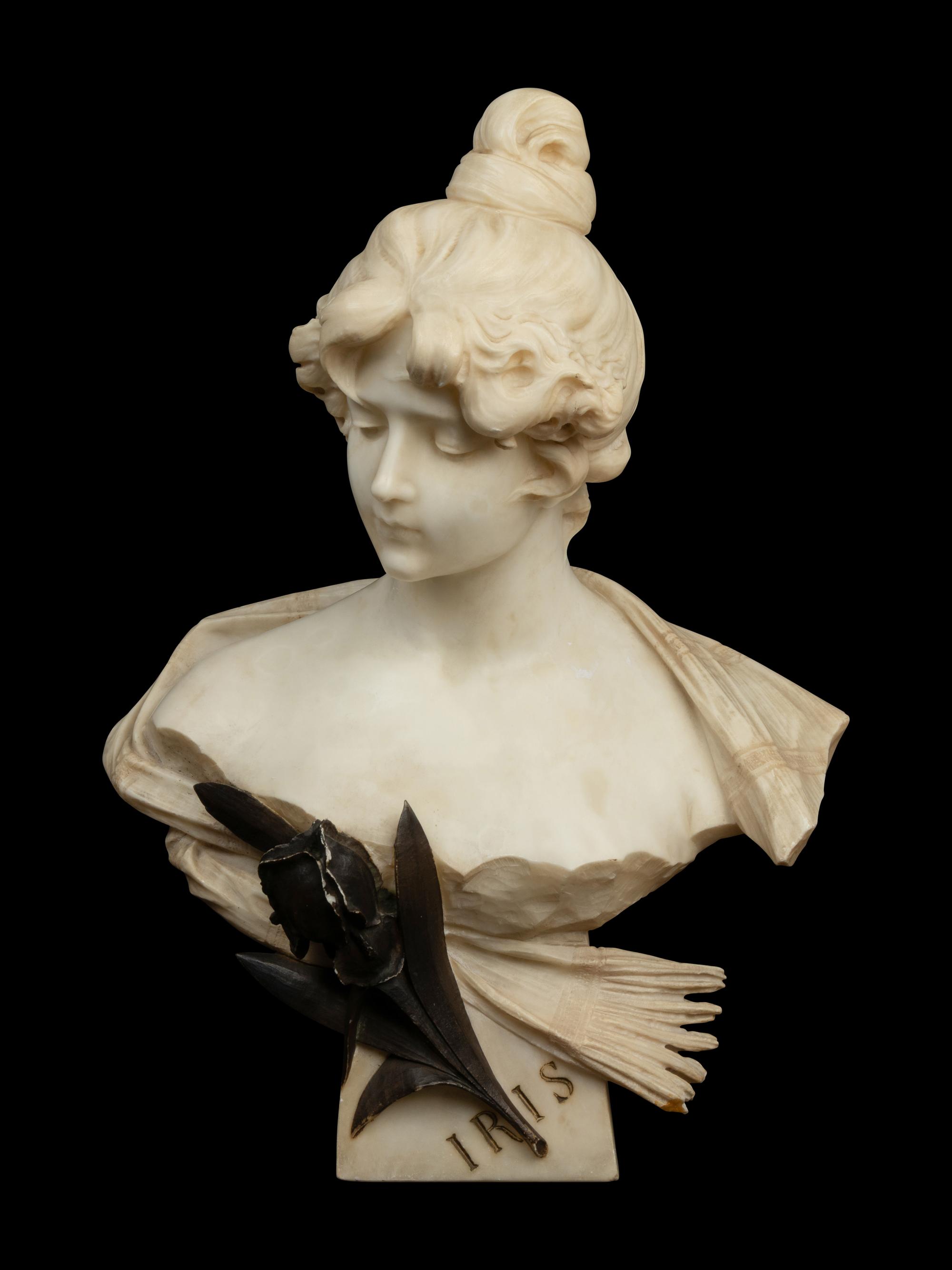 A Continental Alabaster Bust