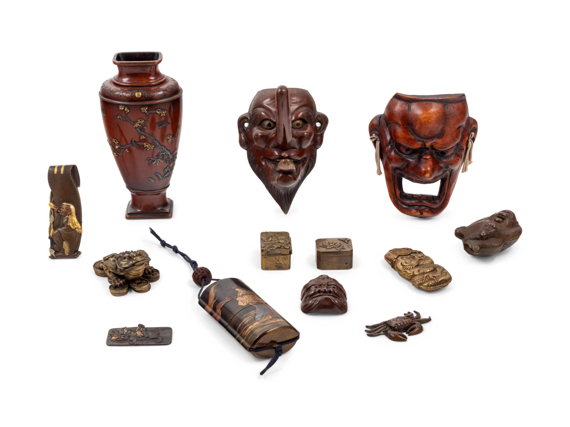 Thirteen Japanese Decorative Articles