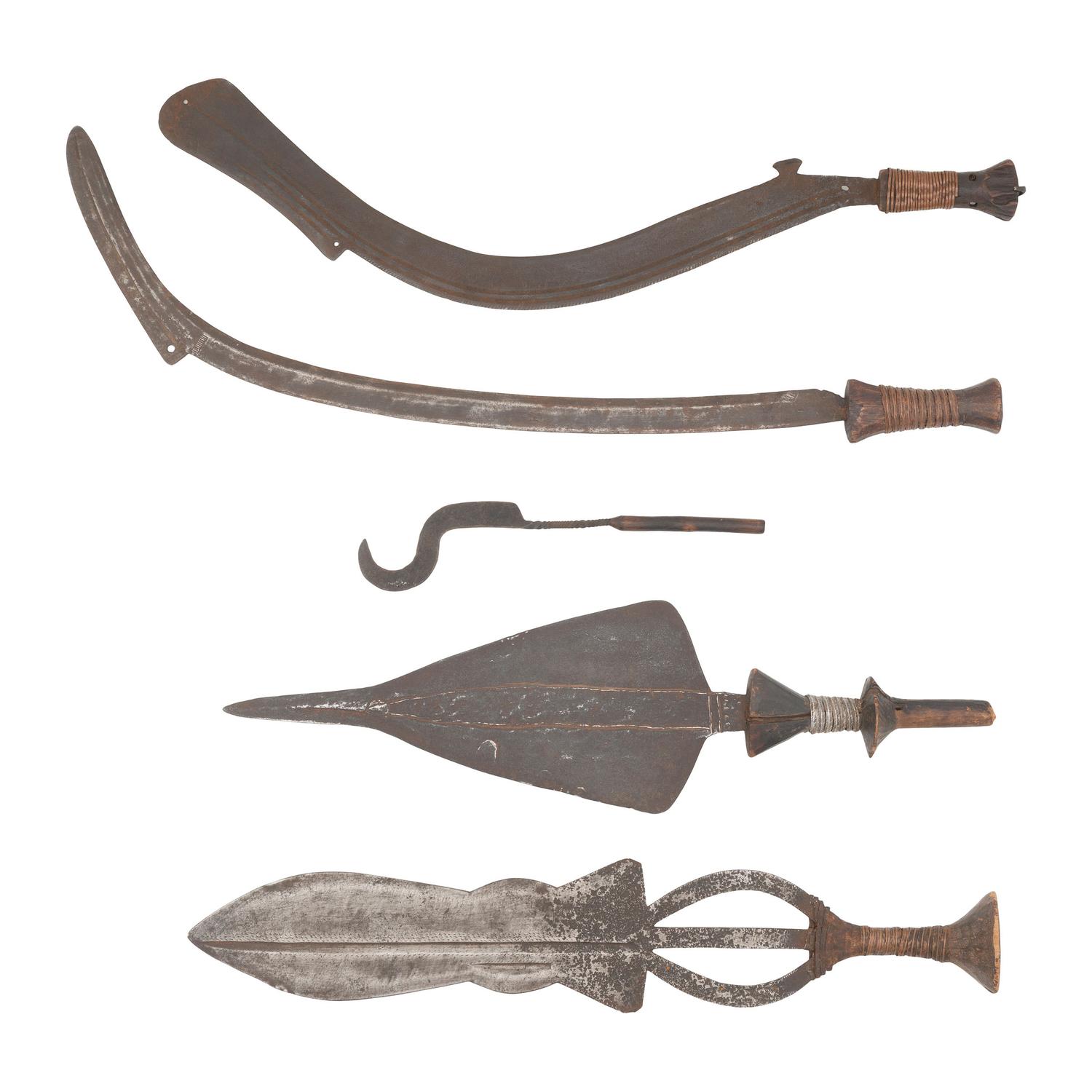 Five African Edged Weapons