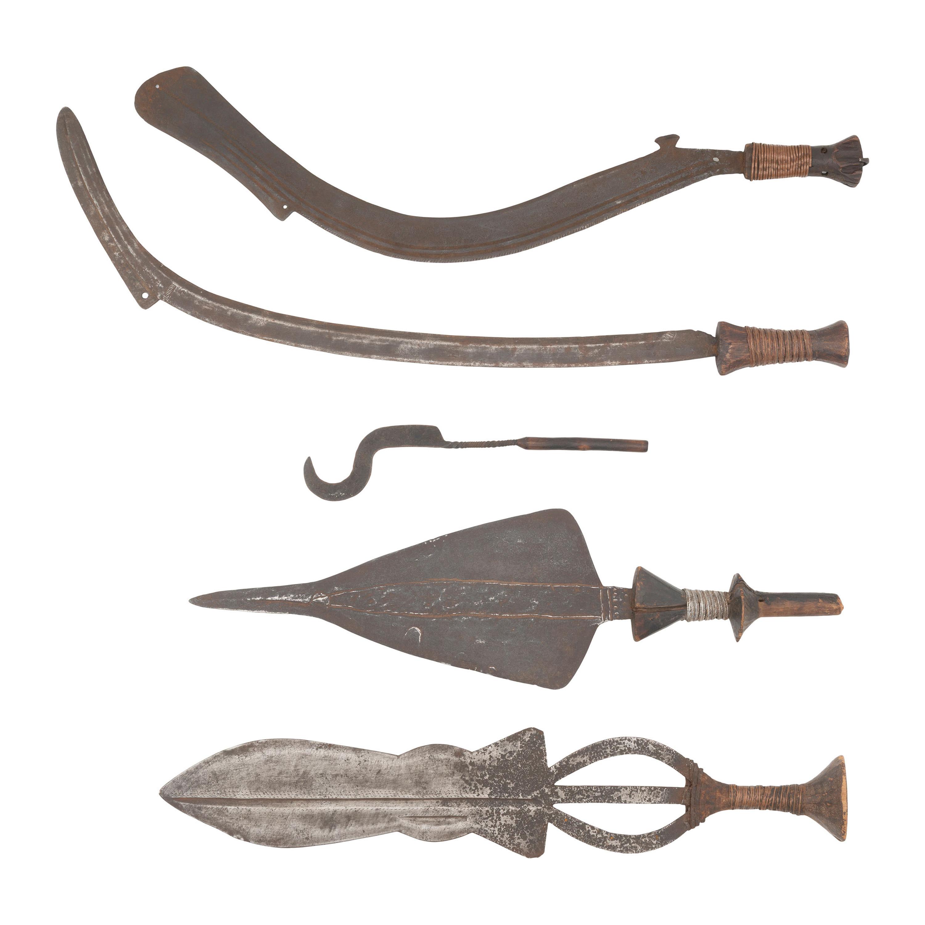 Five African Edged Weapons
