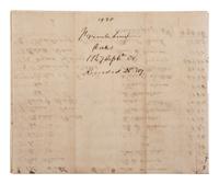[ENSLAVEMENT & ABOLITION]. A group of 6 estate documents listing individual enslaved persons, most by name. [Bourbon County, KY]. 1831-1861.