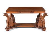 A Renaissance Revival Carved Walnut Partners' Desk