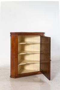 A George III Oak Hanging Corner Cupboard