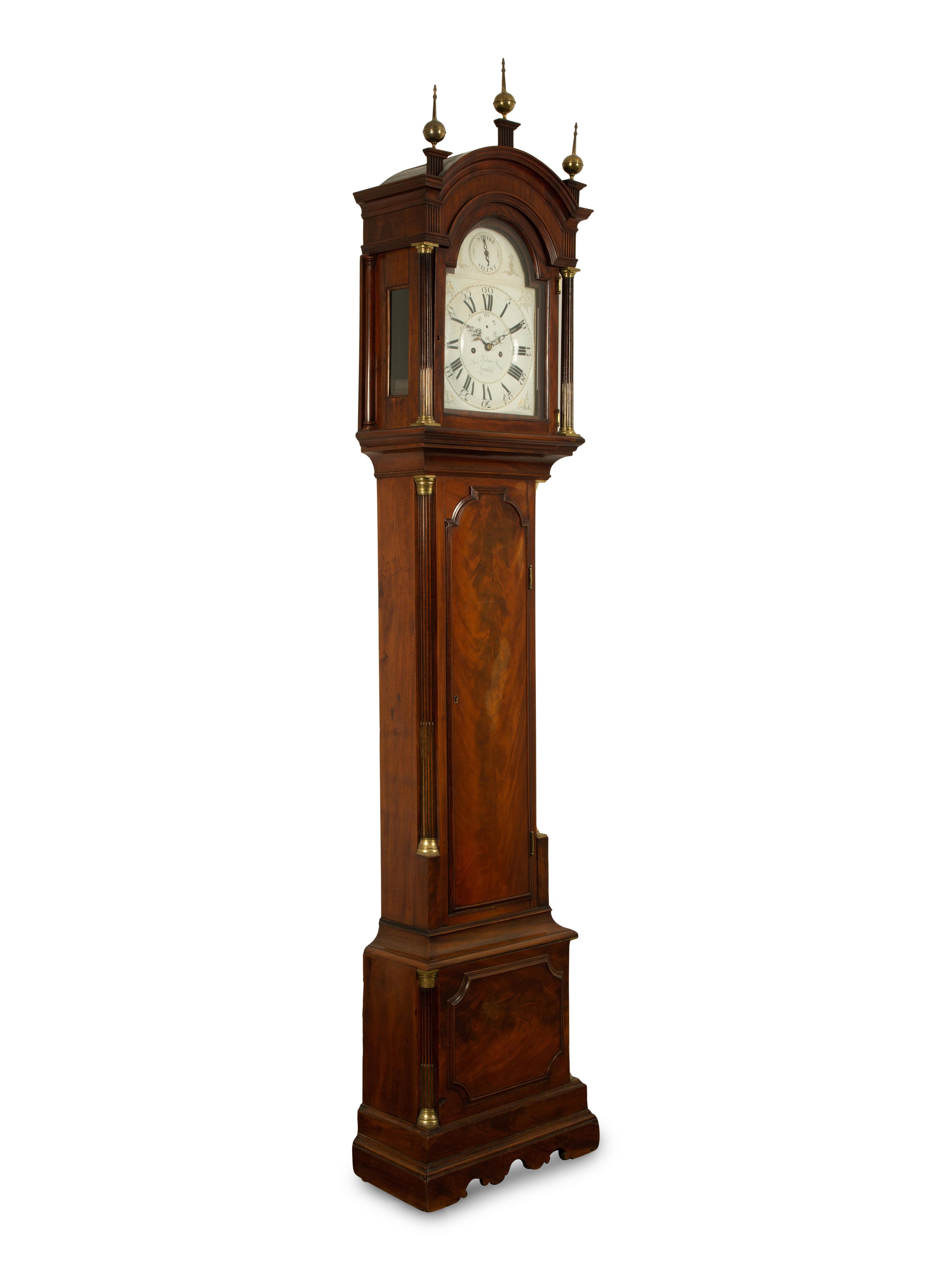 A George III Mahogany Tall Case Clock — Sam Toulmin Strand, London, Late 18th Century