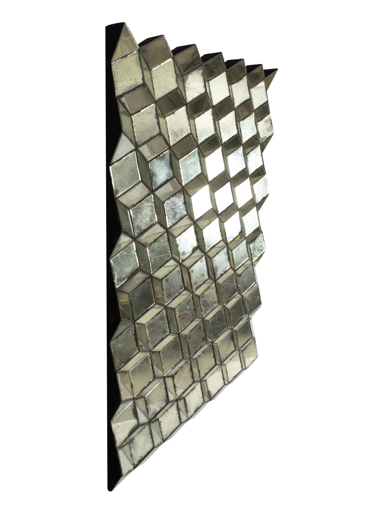 A Pair of Three-Dimensional Grand Miroir Mirror Sculptures