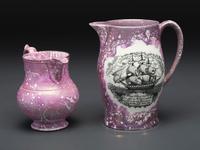 Two Sunderland Luster Pitchers