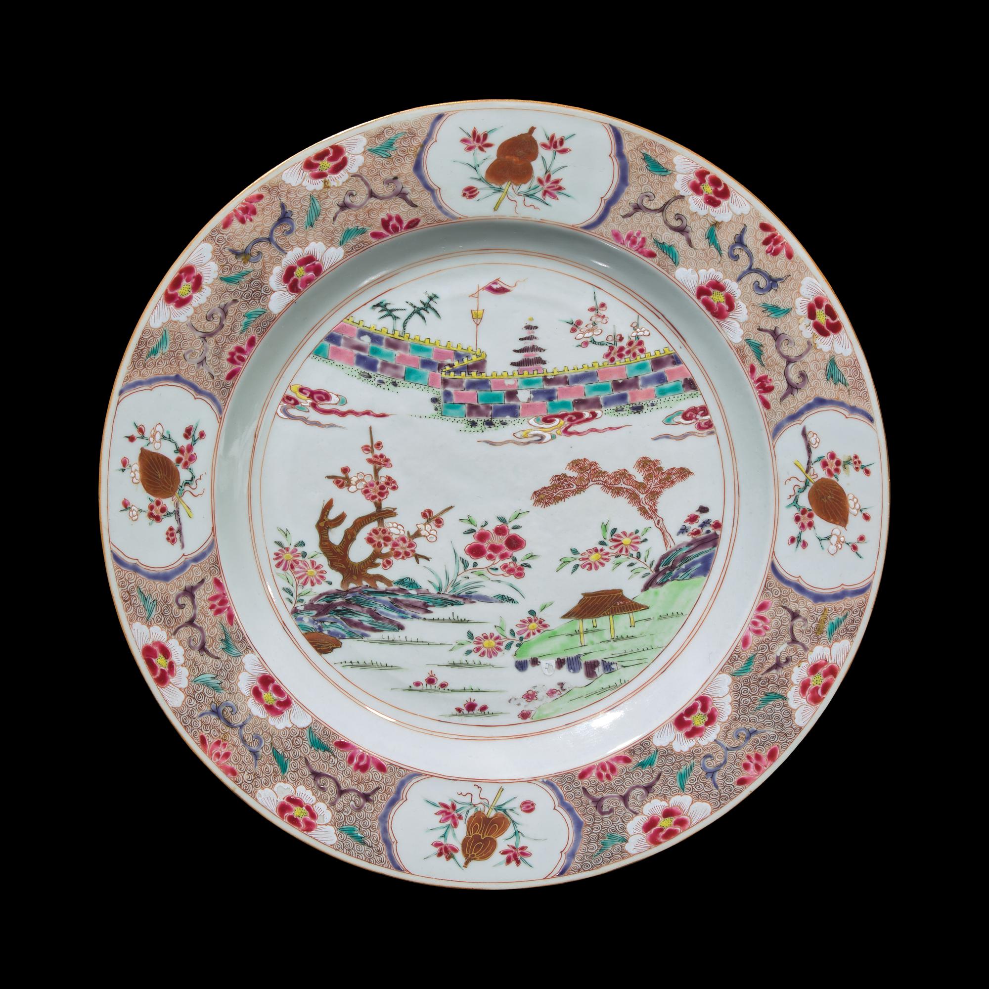 Thirteen Chinese Export Famille Rose Porcelain Dishes, 18th Century 清中期 外銷粉彩賞盤十三件