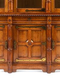 A Victorian Arts and Crafts Oak Bookcase