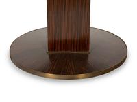 An Art Deco Style Brass Mounted Calamander Low Table