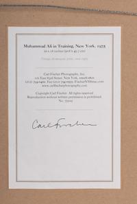 An Original Chromogenic 1975 Print of Muhammad Ali by Carl Fischer (Used for Ali-Frazier III Closed Circuit Program)