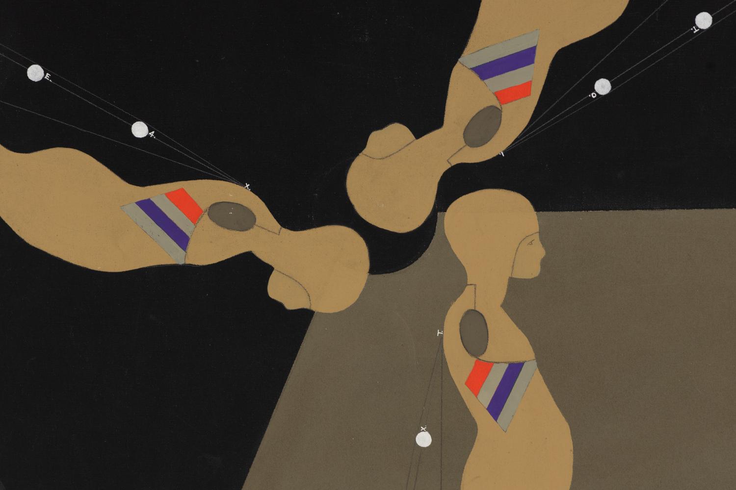 Three Men in Circles , 1968