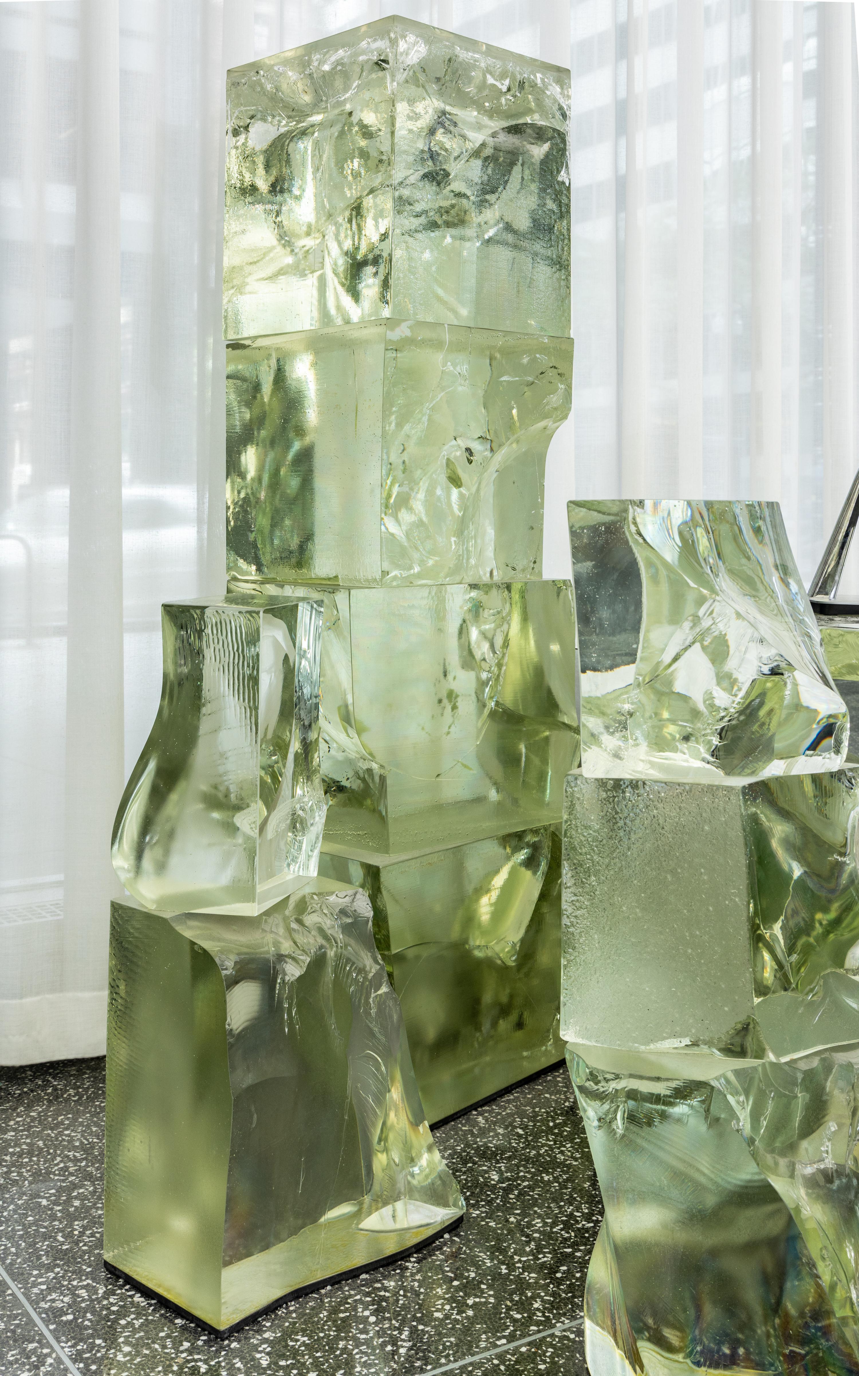 Frank Gehry (American, 1929–2025) — Icehenge Desk from the lobby of the Inland Steel Building