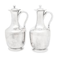 A Pair of Victorian Silver Pitchers