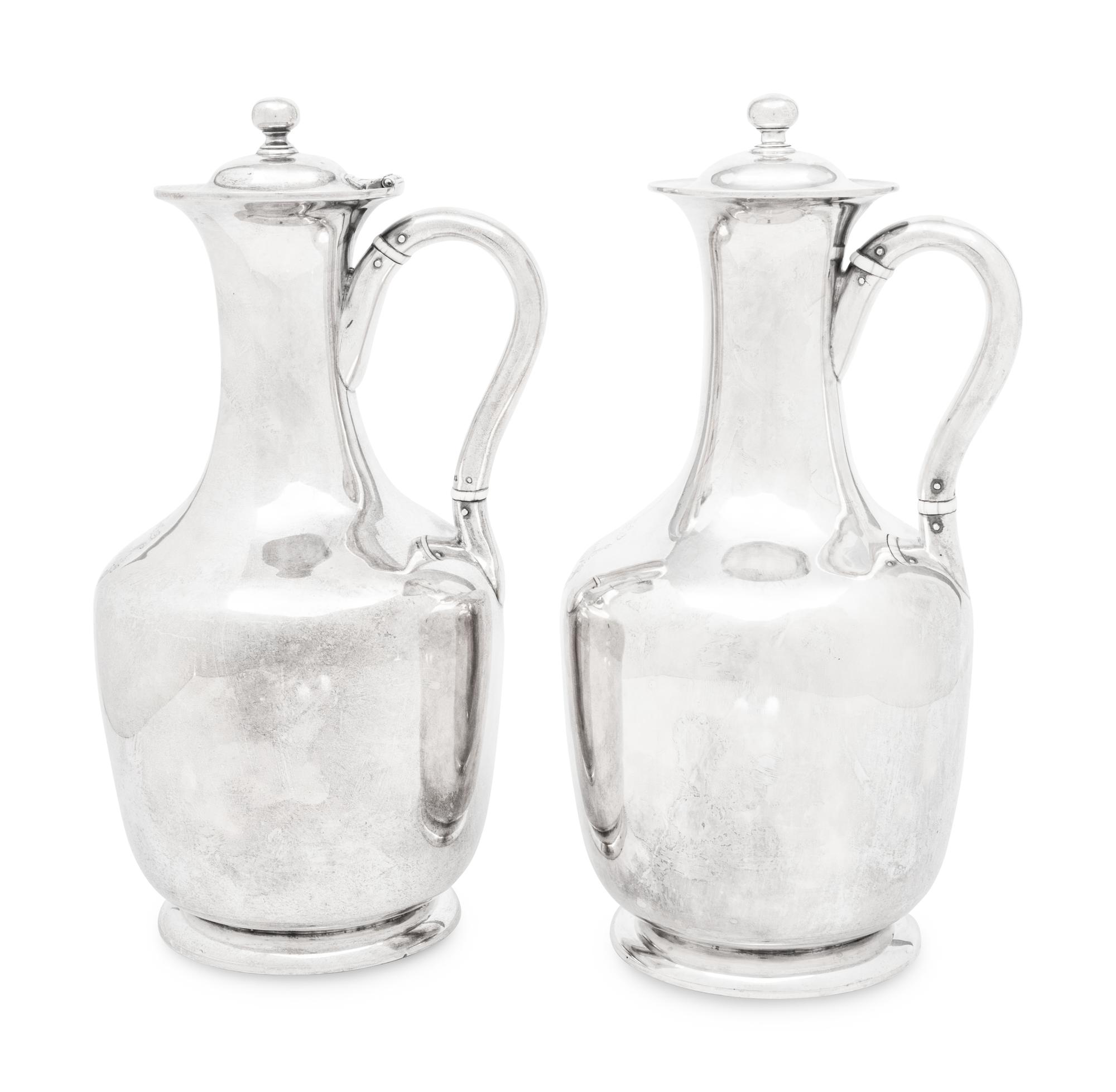 A Pair of Victorian Silver Pitchers