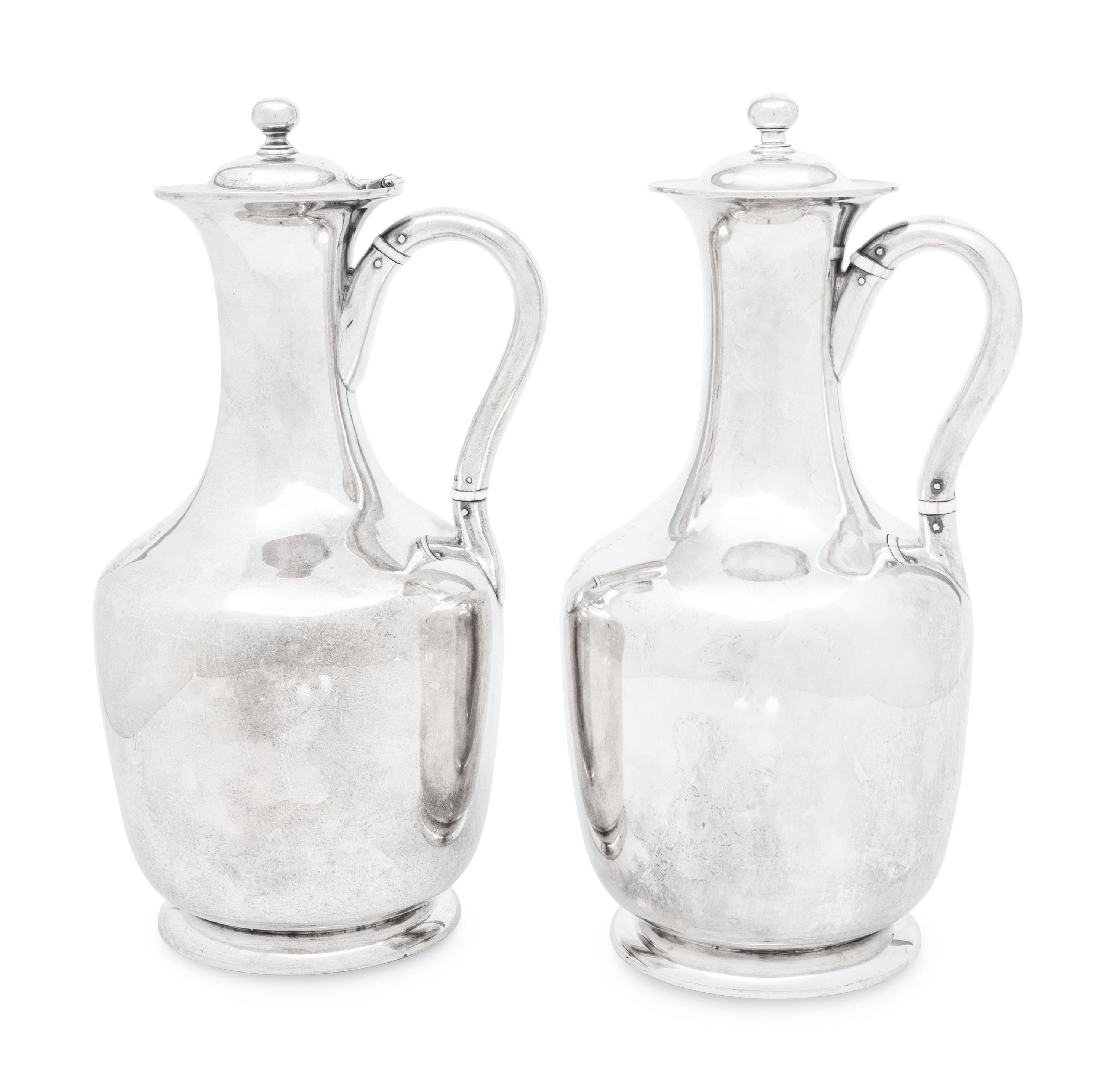 A Pair of Victorian Silver Pitchers