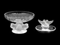 Two Lalique Glass Articles — 20TH CENTURY