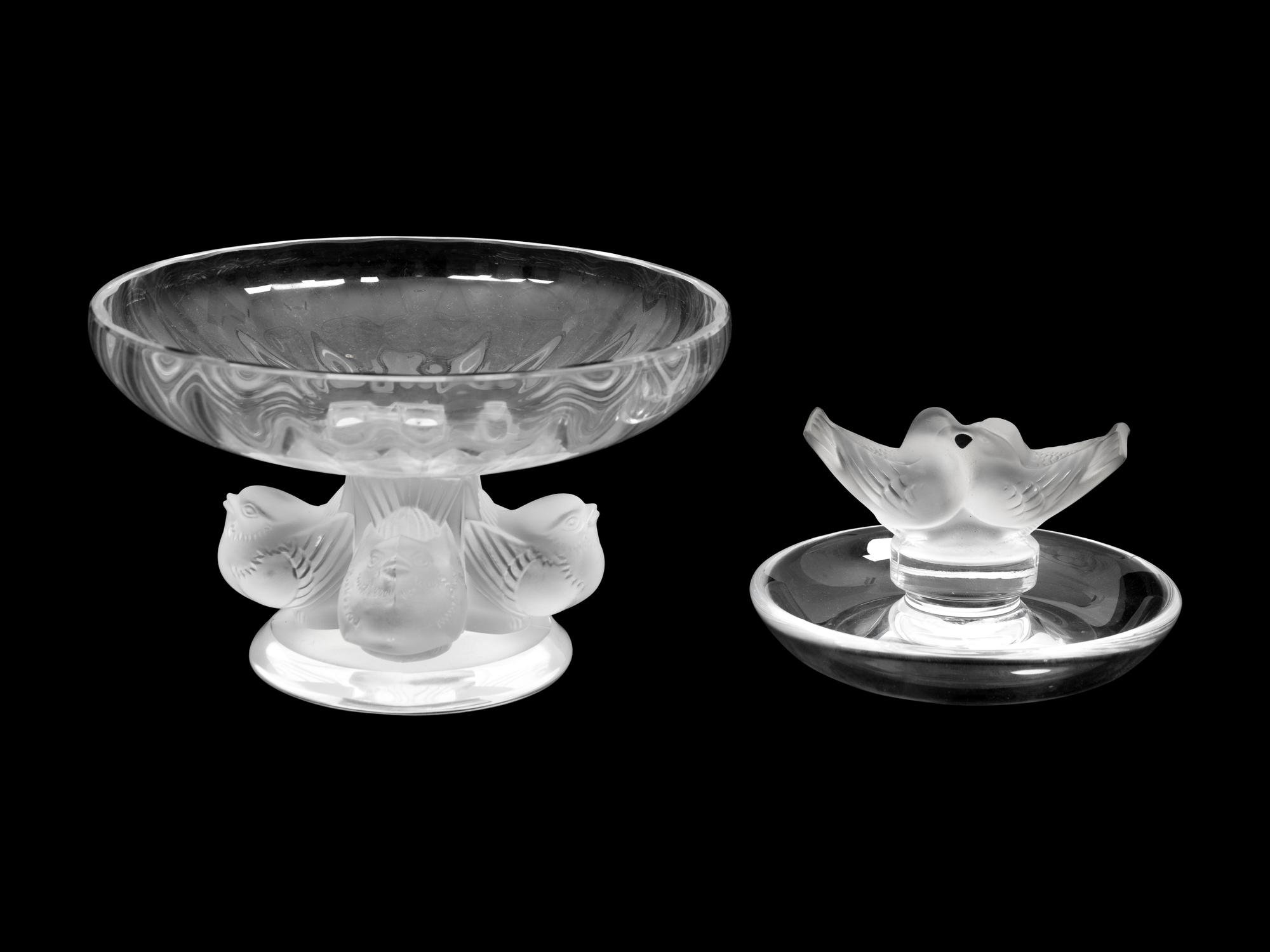 Two Lalique Glass Articles — 20TH CENTURY