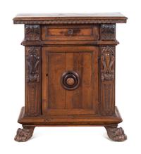 A Baroque Carved Walnut Cabinet